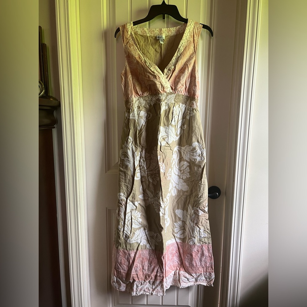 Mimi Maternity Maxi Lined dress Size Large SO CUTE!!
